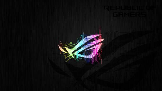ASUS ROG Neon Logo 4K HD Wallpapers Custom size generator