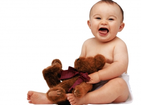 Cute Baby with Teddy