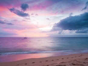 Twilight Isl Beach Sunset