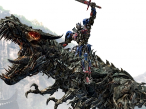 Optimus Prime Riding Grimlock