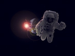 Astronaut in Space 4K 1