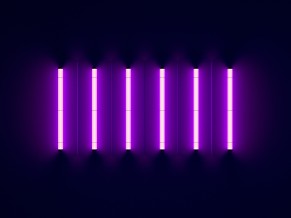 Purple Neon Lights 4K