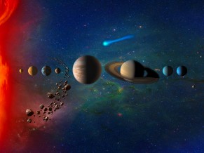 Planets in Solar System 4K
