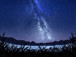 Milky way Starry Sky Lscape 5K