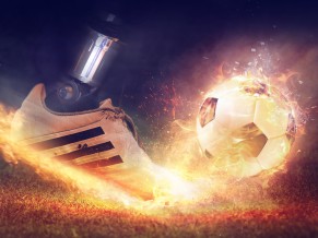 Football Fire Shoe 4K