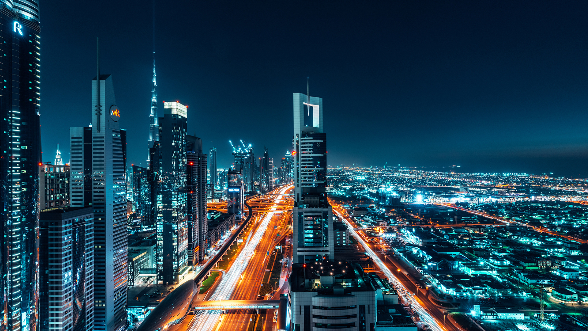 Dubai Night Cityscape Wallpapers | Wallpapers HD