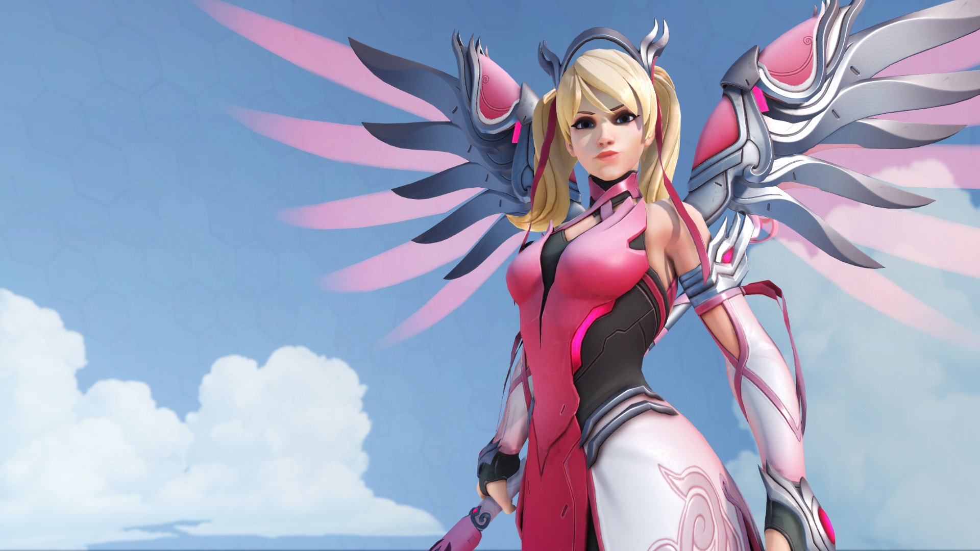 Pink Mercy Overwatch Wallpapers Wallpapers Hd