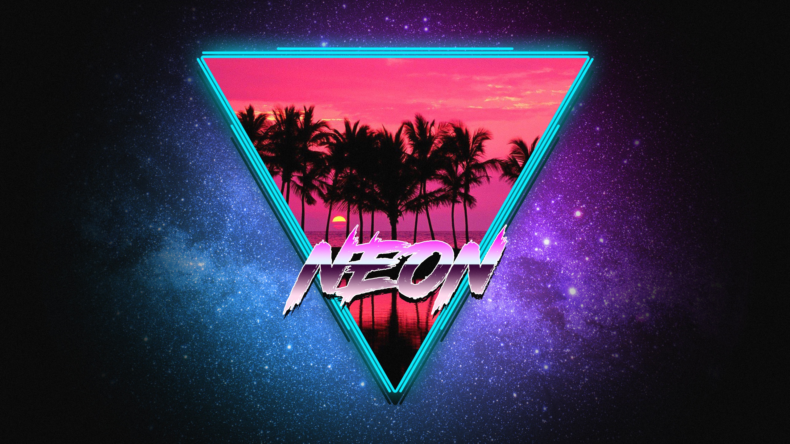 Neon Synthwave Retrowave Art Wallpapers | Wallpapers HD2560 x 1440