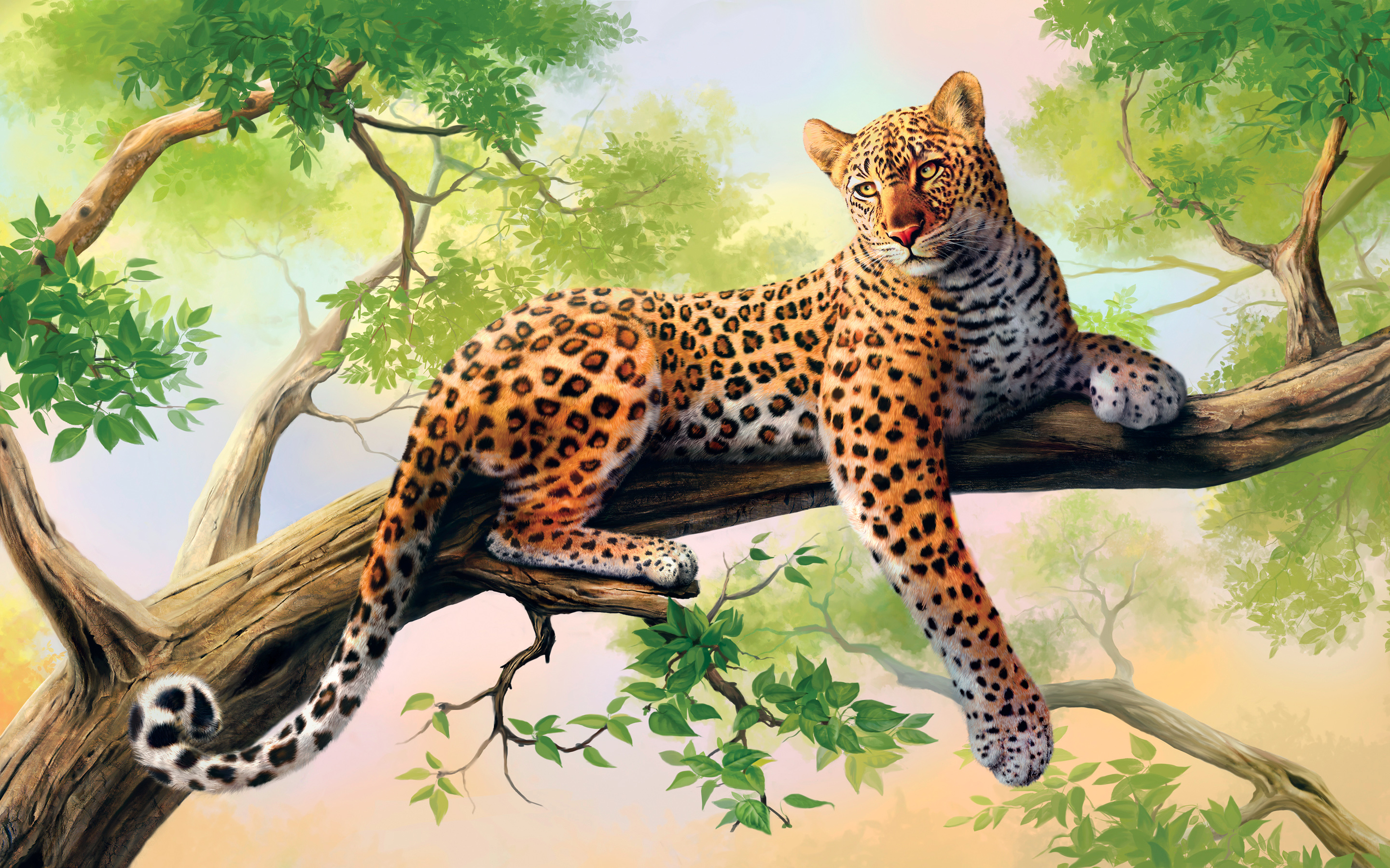 Leopard Art Wallpapers Wallpapers HD