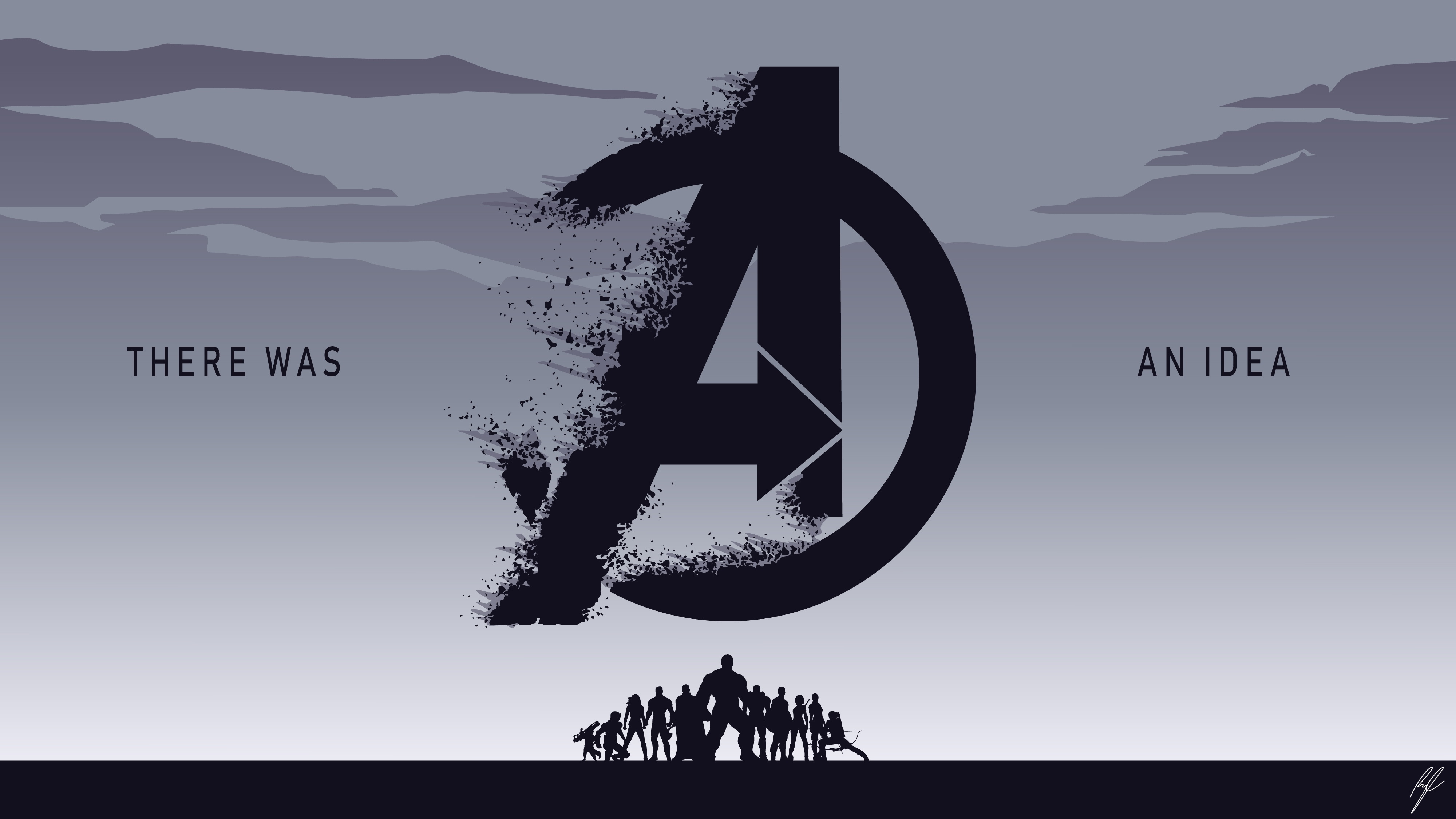 Avengers Endgame Minimal Artwork 4K Wallpapers | Wallpapers HD