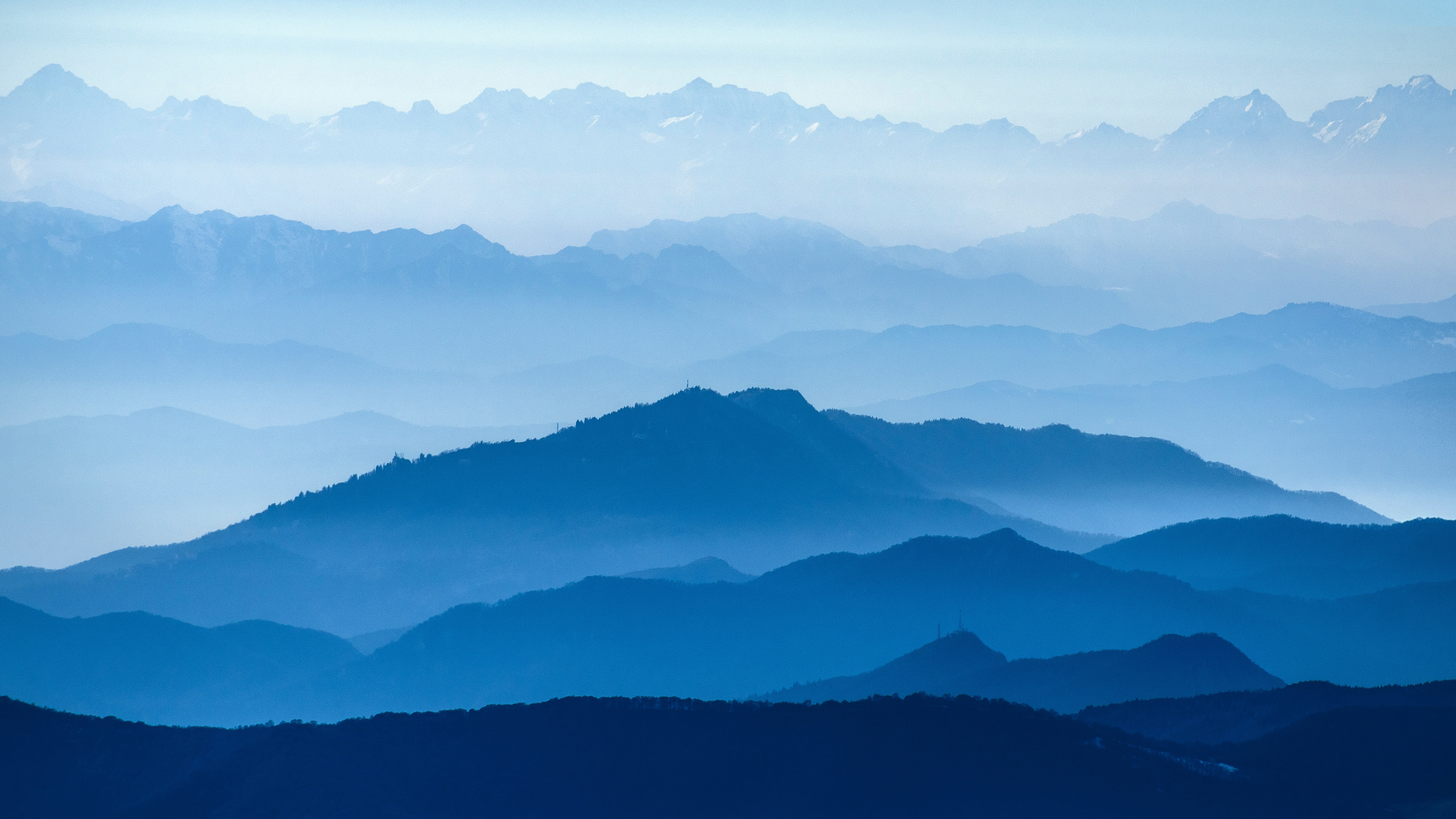 Blue Mountain Layers 5K Wallpapers | Wallpapers HD