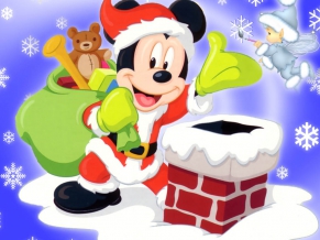 Mickey Mouse Santa