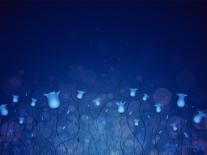 Blue Lighting Flowers