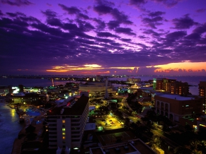 Cancun at Twilight Mexico