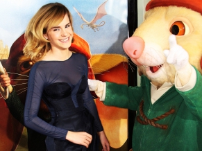 Emma Watson Transparent Top at Tale of Despereaux Premiere
