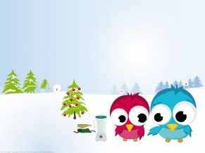 Funny Christmas Birds