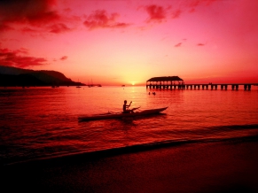 Hanalei Kayaker Hawaii