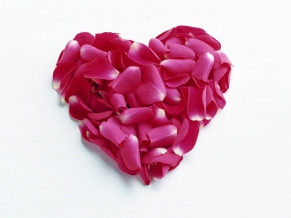 Heart Shaped Rose Leaves