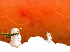 Laughing Christmas Snowmen
