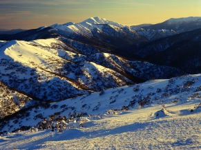 Sunrise on Mount Featherto Australia