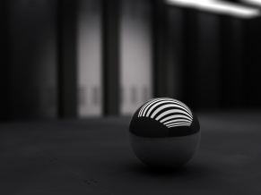 3D Black Ball