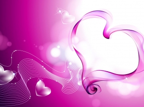 Pink Love Hearts Smoke