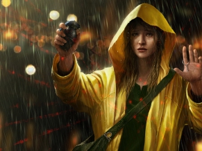 Girl in Rain