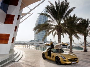 2010 Mercedes Benz SLS AMG Desert Gold