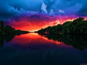 Amazing Red Sky