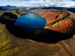 Arctic Volcanic Lake