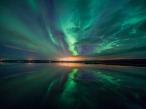 Aurora over Lake