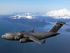 C 17 Globemaster III Over Alaska