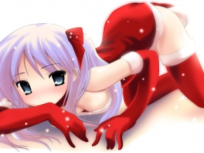 Christmas Santa Girl Anime