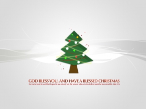 Christmas Tree God Bless You