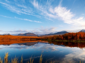 Clouds Autumn Reflection