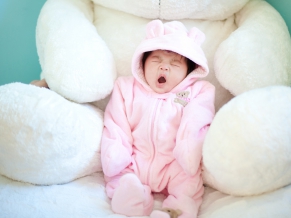 Cute Baby Yawning