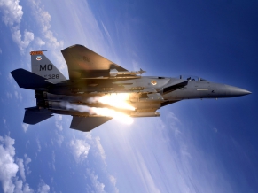 F 15E Strike Eagle Pops Flares