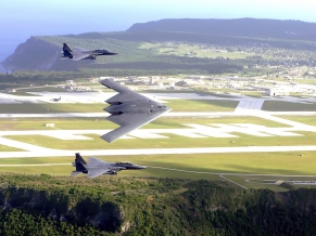 F 15E Strike Eagles & B 2 Spirit Bomber