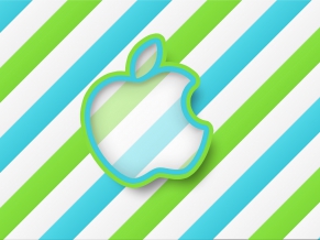 Green Stripes Apple HD