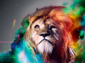Lion Abstract