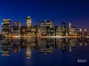 Manhattan Night Skyline