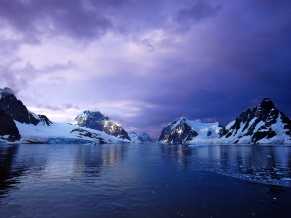 Purple Lemaire Channel Antarctica
