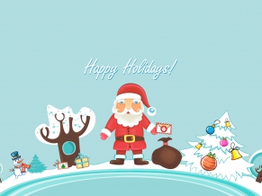 Santa Claus Happy Holidays