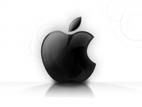Shining Glassy Apple logo