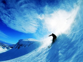 Skiing Over Snow