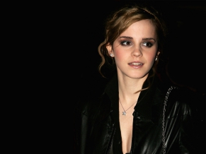 Emma Watson in Black Coat