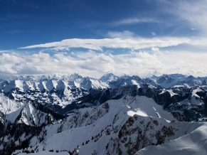 Alps Mountains Dual Monitor