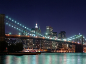 Brooklyn Bridge Panorama Dual Monitor