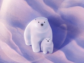 Polar bears Illustration
