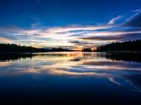 Private dock sunset